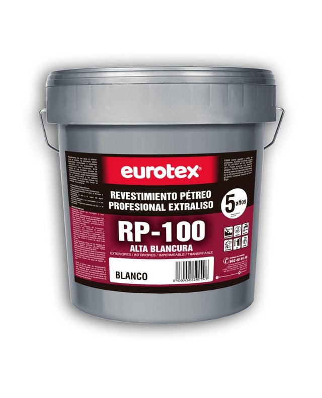REVESTIMIENTO FACHADAS PETREO  EXTRA LISO RP-100 20KG BLANCO