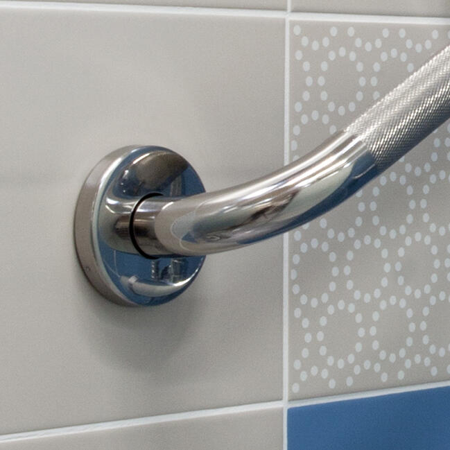 Barra de apoio ANTIDESLIZANTE CROMADO 30X3CM - 3