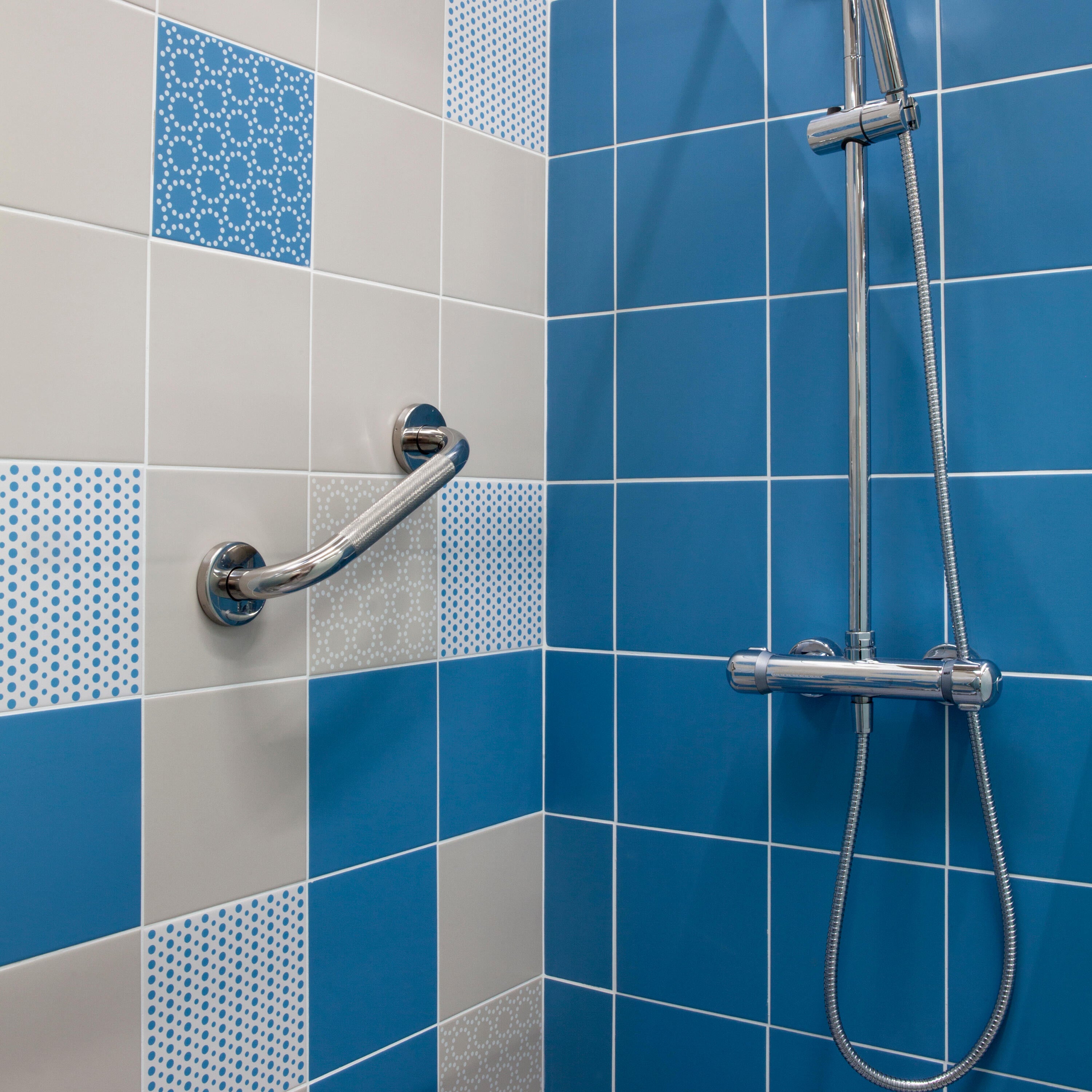 Barra de apoio ANTIDESLIZANTE CROMADO 30X3CM - 2