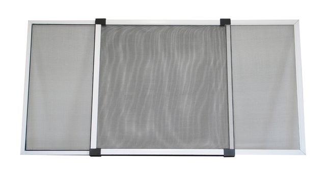 MOSQUITERA EXTENSIBLE ALUMINIO BLANCA DE 70 A 130CM ALTO 50CM