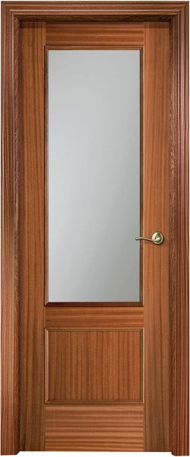 PUERTA ABATIBLE EN BLOCK RECHAPADA 72,5CM DERECHA - 1