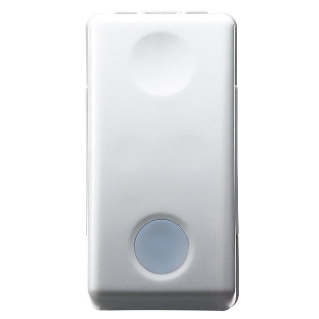 PULSADOR LUMINOSO ESTRECHO SERIE SYSTEM BLANCO