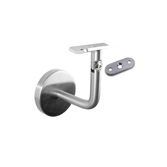 SUJECION REGULABLE PASAMANOS A PARED AISI316 SATINADO