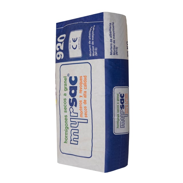 MORTERO SECO GRIS M-15 MYRSAC 25 KG