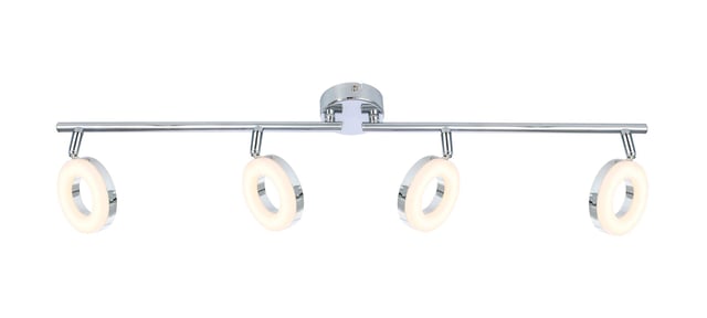 BARRA 4 LUCES CRACK CROMO