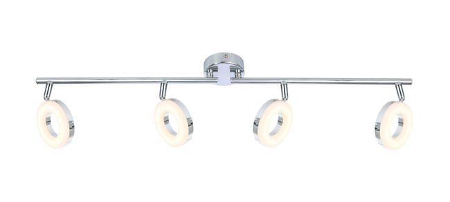 BARRA 4 LUCES CRACK CROMO - 1