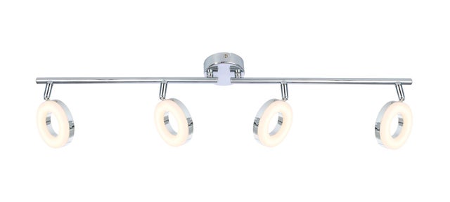 BARRA 4 LUCES CRACK CROMO