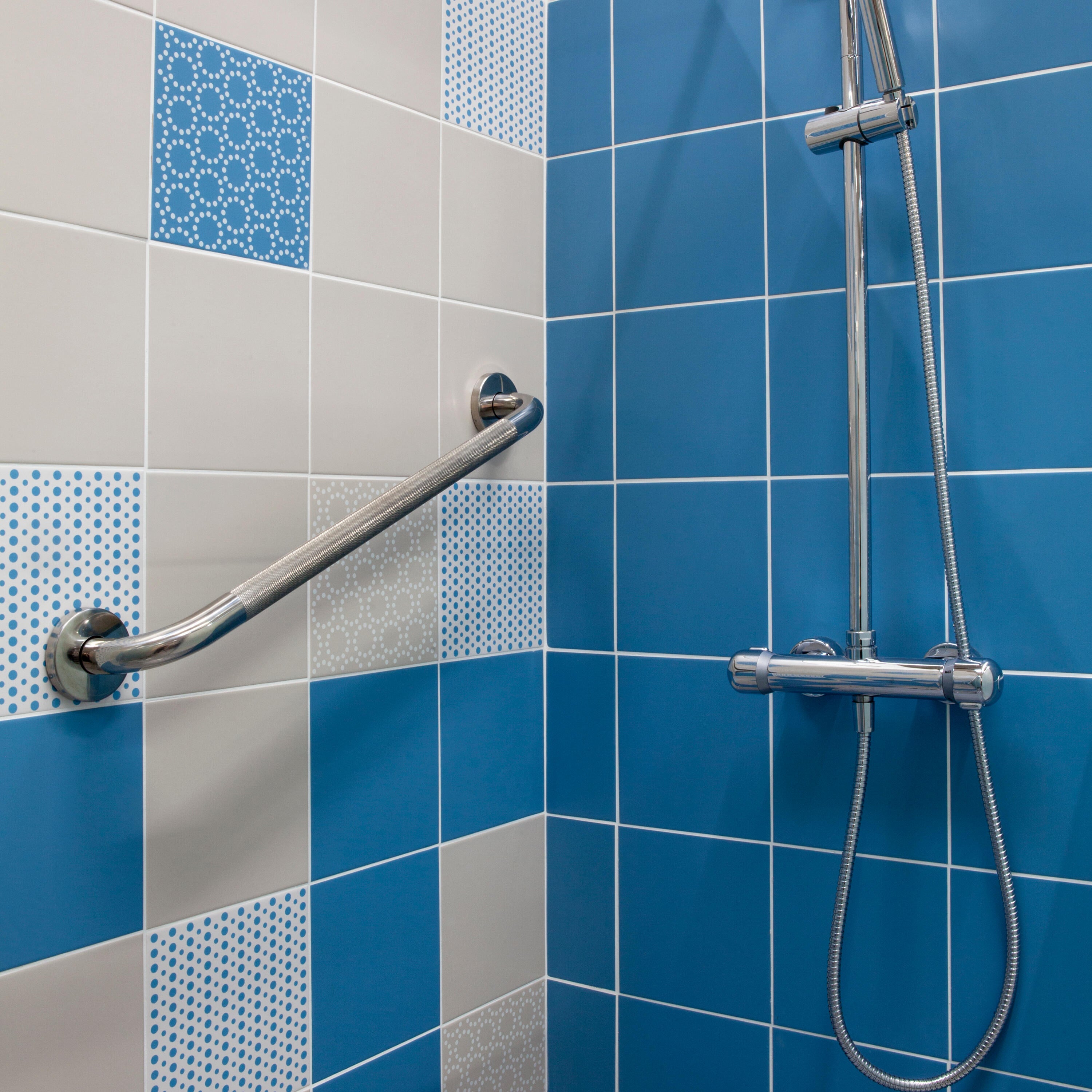 Barra 60CM-30MM ANTI-DESLIZANTE CROMADO - 3