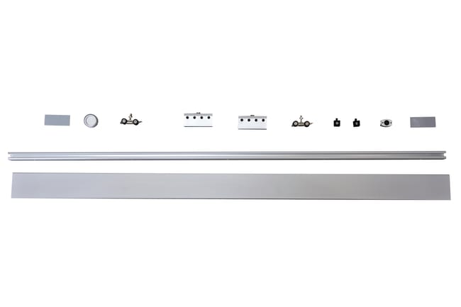 RAIL PARA PUERTA CORREDERA DE CRISTAL - 1