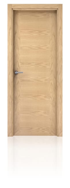 PUERTA INTERIOR EN BLOCK LISA ROBLE DEC 82,5 CM DERECHA - 1