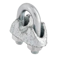 SUJETACABLE ESTRIBO DIN 741 GALVANIZADO 6.5 MM. 10 UDS - 1