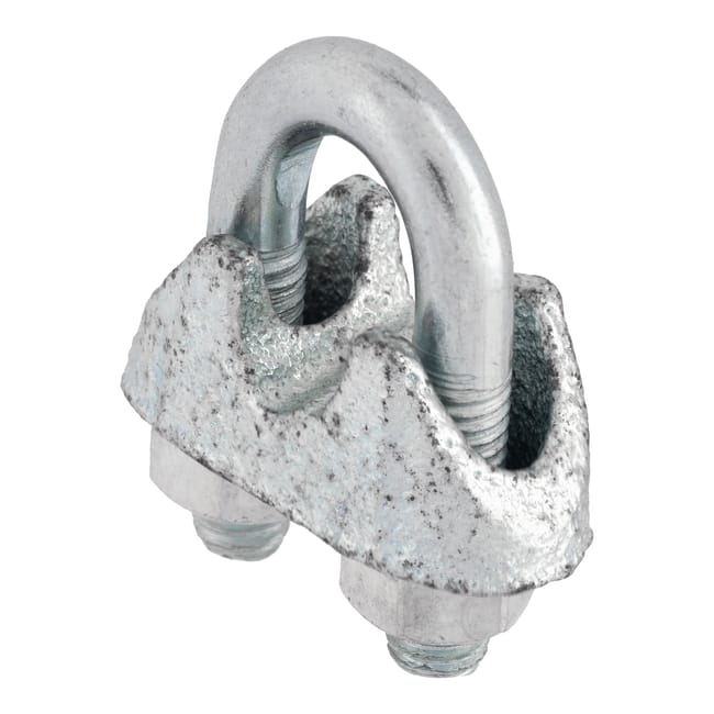 SUJETACABLE ESTRIBO DIN 741 GALVANIZADO 6.5 MM. 10 UDS - 1