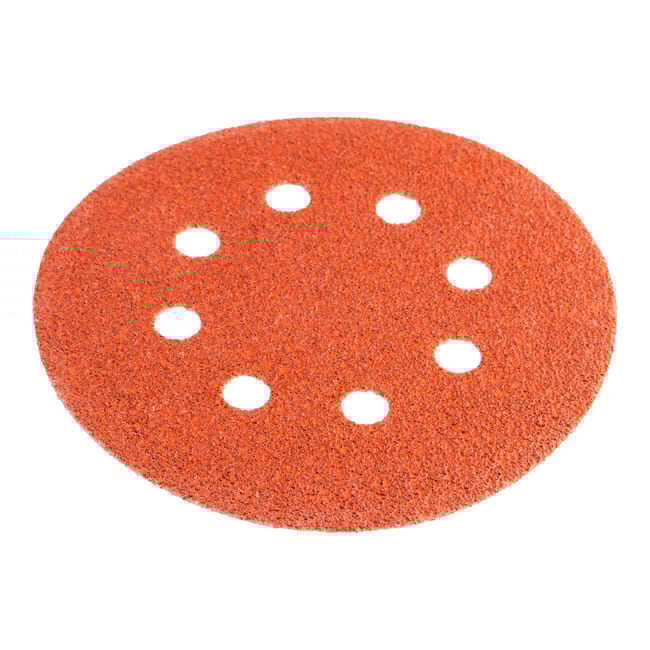 6 DISCOS DE LIJA 125MM 8 AGUJEROS GRANO 60 - 1