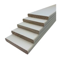 MOLDURAS PARA TABIQUE DE 7 CM MADERA FENÓLICA MELAMINADA BLANCA - 1