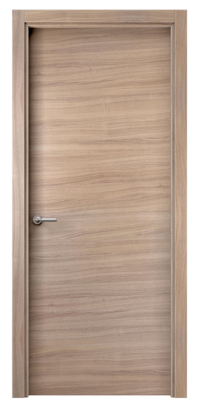 PUERTA INTERIOR EN BLOCK VINILO OLMO LISA 62,5 CM IZQUIERDA