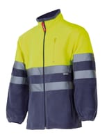 CHAQUETA POLAR ALTA VISIBILIDAD AZUL AMARILLA TALLA S VELILLA SERIE 183 - 1