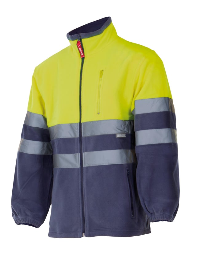CHAQUETA POLAR ALTA VISIBILIDAD AZUL AMARILLA TALLA S VELILLA SERIE 183