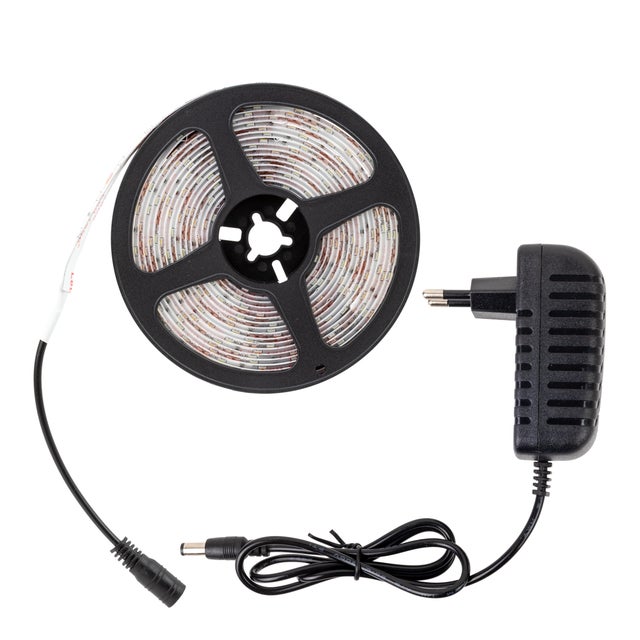 KIT TIRA LED 230V 5M 4,8W/M LUZ BLANCA IP44 