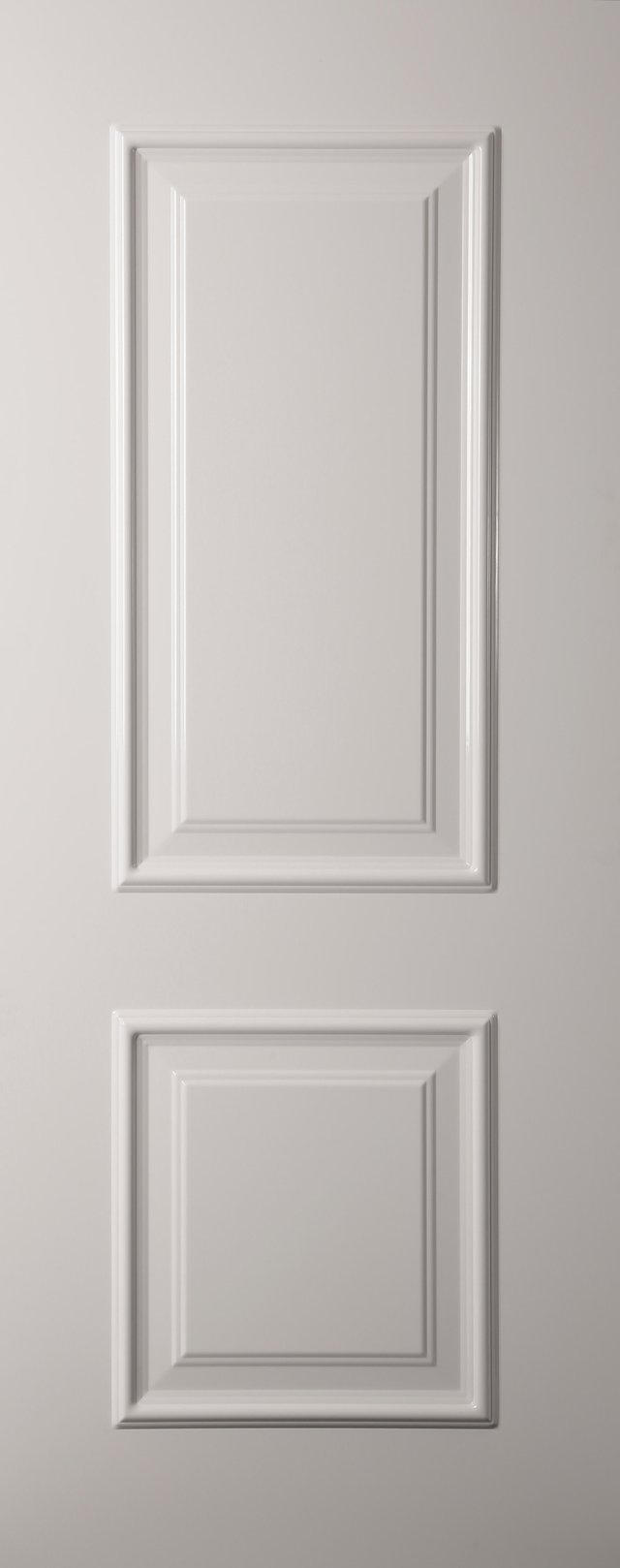 PANEL PUERTA ACORAZADA CARA EXTERIOR ALUMINIO BLANCO 2 CUADROS