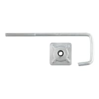 GANCHO PARA TECHO O PARED METÁLICO 300X105MM 20UDS - 1