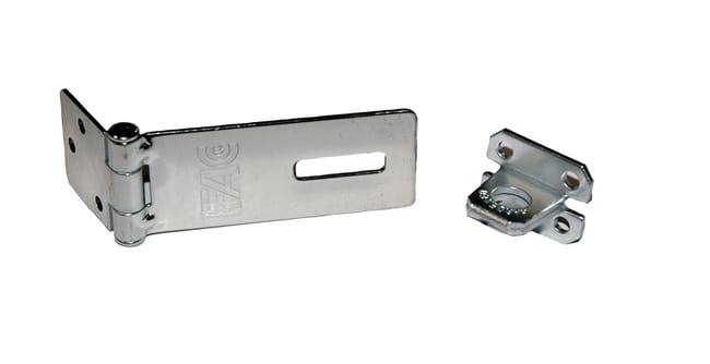 PORTACANDADO DE SEGURIDAD PARA PUERTA RECTANGULAR 115MM DE ACERO CON 0 LLAVES FAC - 1