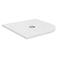 PLATO DE DUCHA SEMICIRCULAR BLANCO 90X90CM - 4