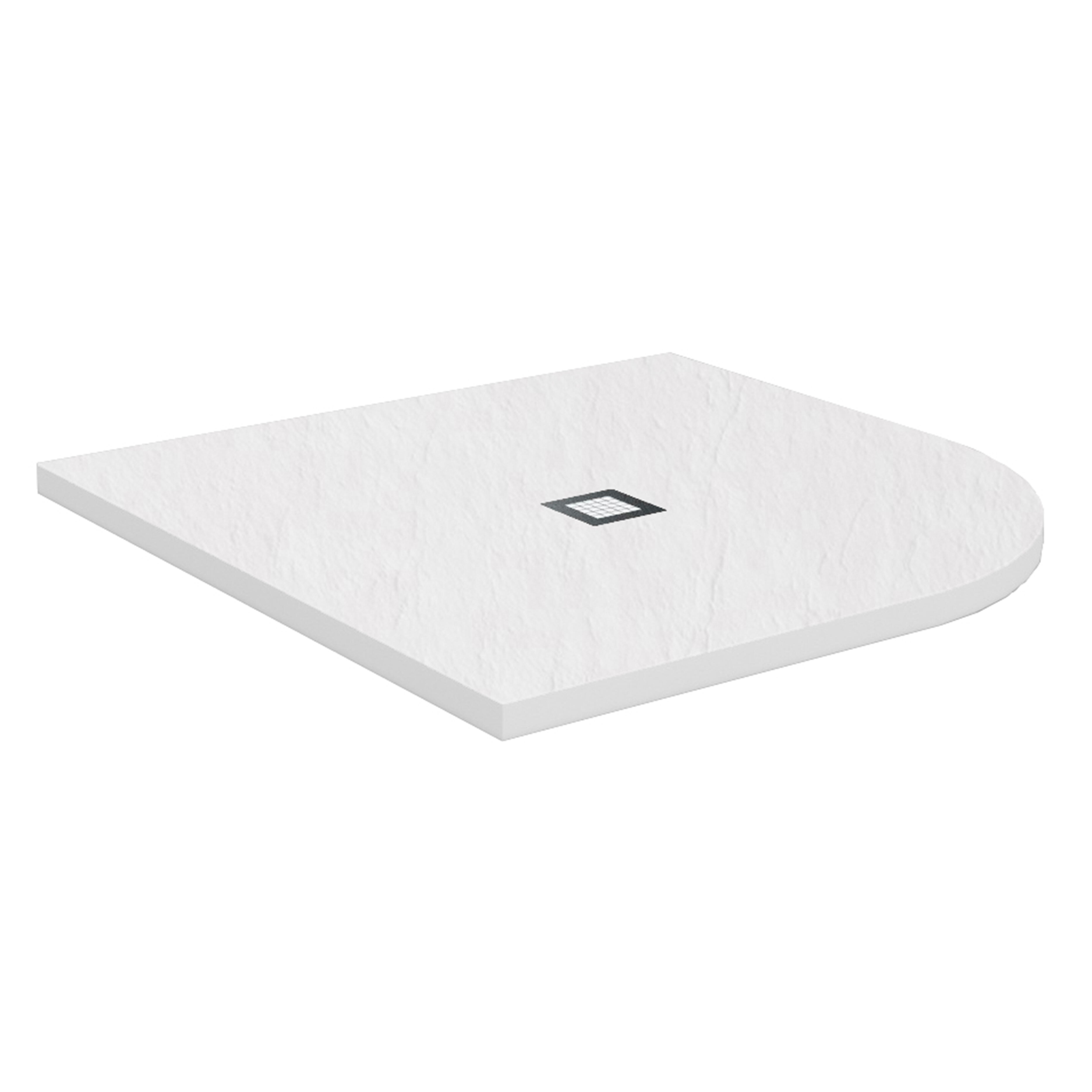 PLATO DE DUCHA SEMICIRCULAR BLANCO 80X80CM - 4
