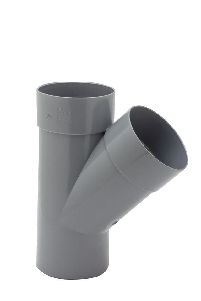 DERIVACIÓN 45º Ø110MM MACHO-HEMBRA PVC