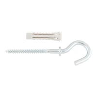 TACO NYLON UNIVERSAL 6 MM. CON GANCHO. 5 UDS - 1