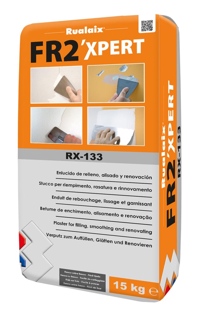 PLASTE EN POLVO CAPA GRUESA 15KG RUALAIX 2H 