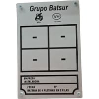 PLACA PARA BATERIA PPR 4 CONTADORES - 1