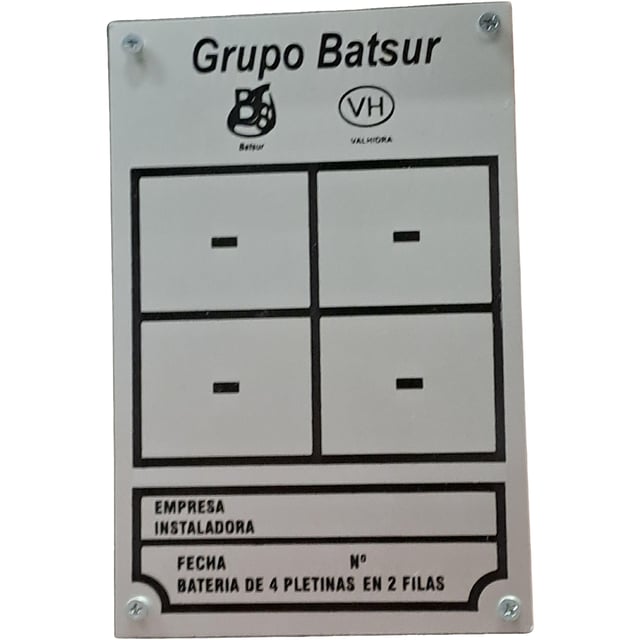 PLACA PARA BATERIA PPR 4 CONTADORES