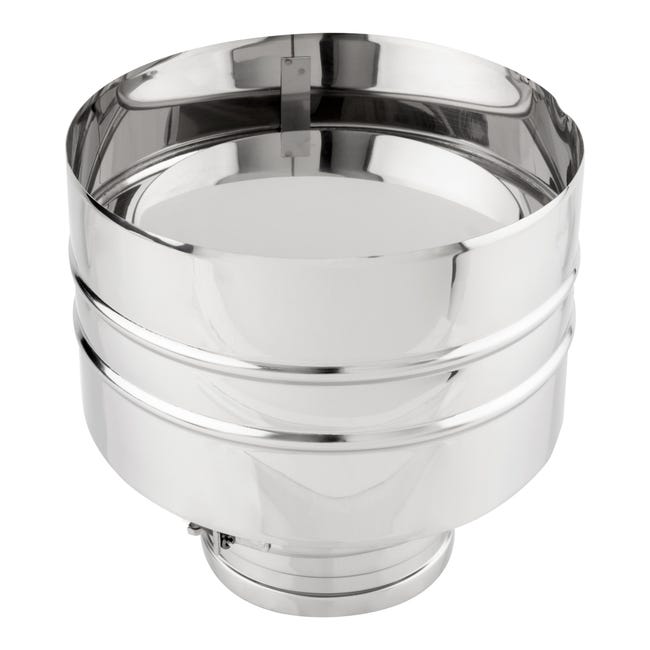 SOMBRERETE INOXIDABLE PARED SIMPLE 125MM - 1