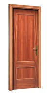 PUERTA ABATIBLE EN BLOCK RECHAPADA 82,5CM CIEGA DERECHA - 1