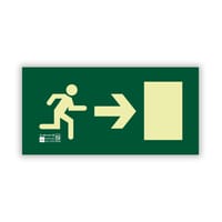 SEÑAL  FOTOLUMINISCENTE DIRECCIONAL DERECHA - 1