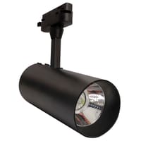 FOCO DE CARRIL LED MONOFÁSICO 30W NEGRO - 1