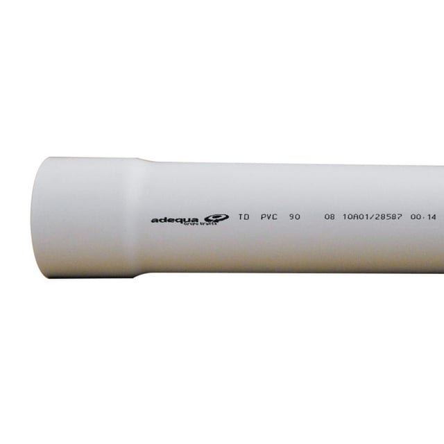 TUBO BAJANTE 90MM 3M PVC BLANCO