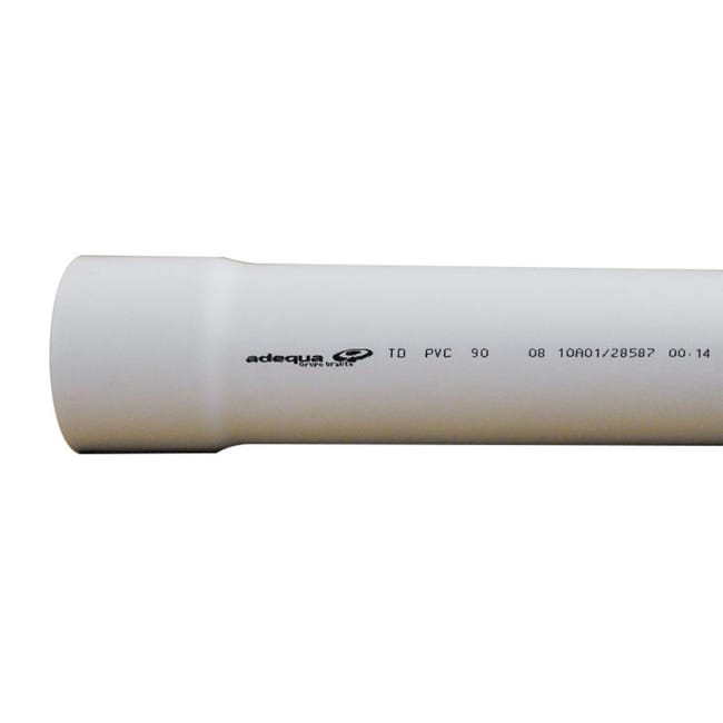 TUBO BAJANTE 90MM 3M PVC BLANCO - 1