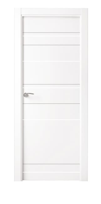 PUERTA INTERIOR EN BLOCK LACADA BLANCA ALMA 62,5 CM DERECHA - 1