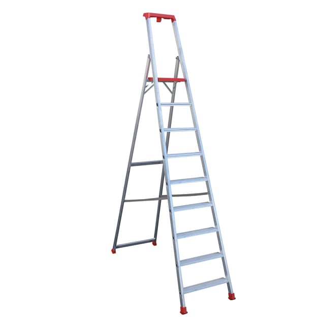 ESCALERA DOMÉSTICA ALUMINIO 9 PELDAÑOS
