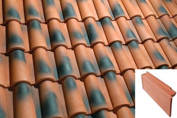 REMATE LATERAL IZQUIERDO PARA TEJA CERÁMICA MIXTA ROJO FLAMEADO - 1