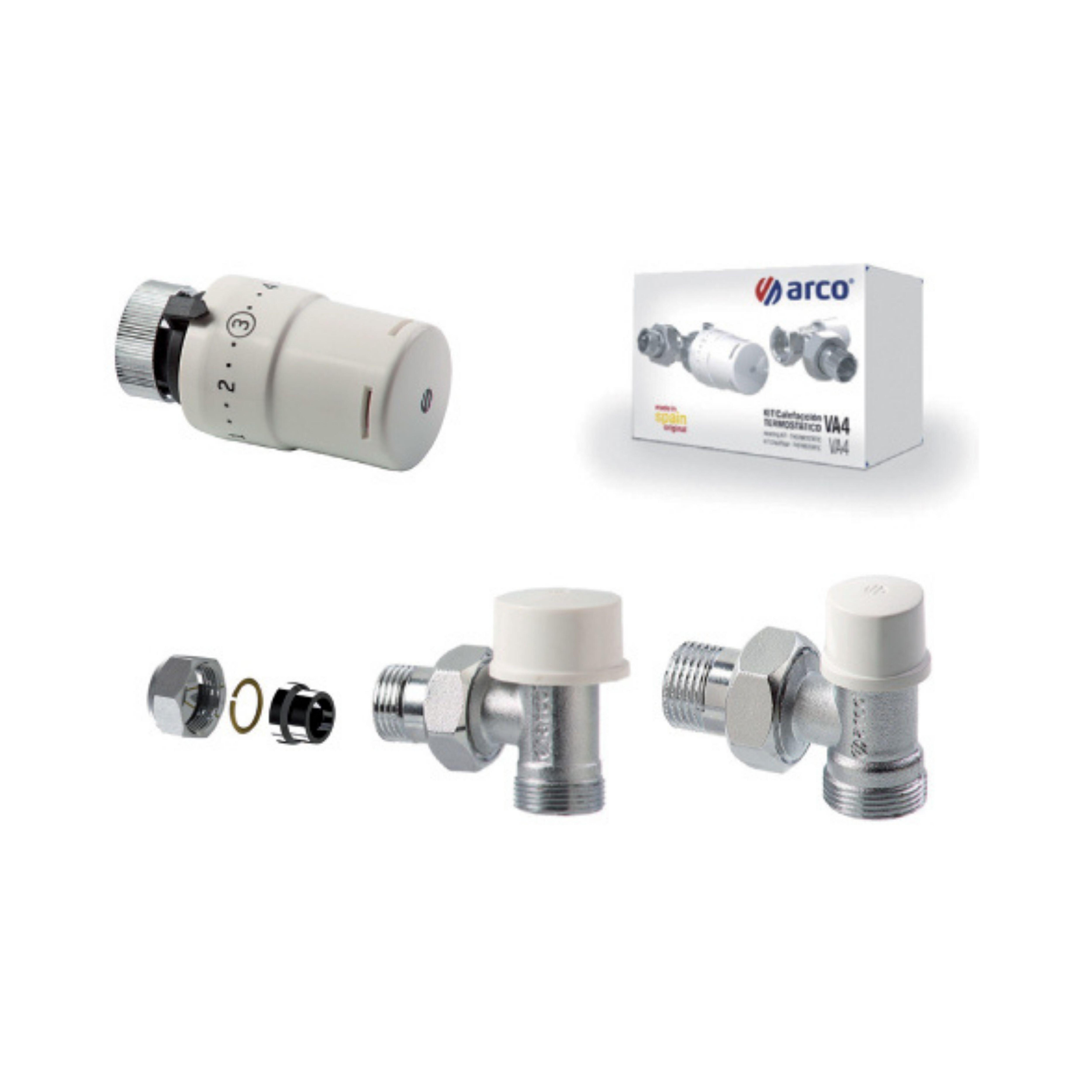 VÁLVULA+DETENTOR TERMOSTÁTICO MULTICAPA Ø 1/2