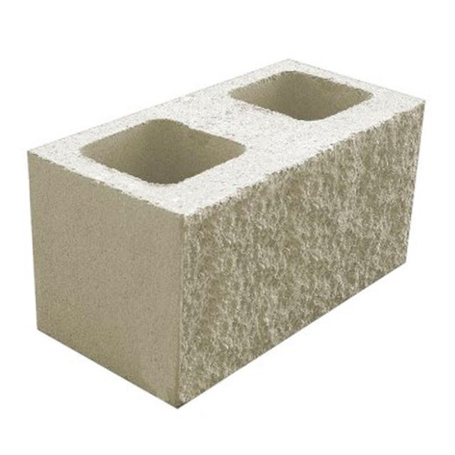 BLOQUE DE HORMIGÓN SPLIT MOCHETA LISA BEIGE 39X19X19 CM