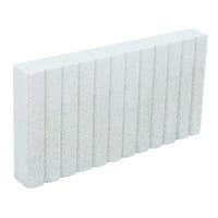 BALDOSA CORONACION RANURADA BLANCO 40X19X4 CM - 1