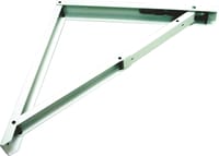 ESCUADRA PARA BALDA ABATIBLE PLANA BLANCA 400 X 520  MM - 1