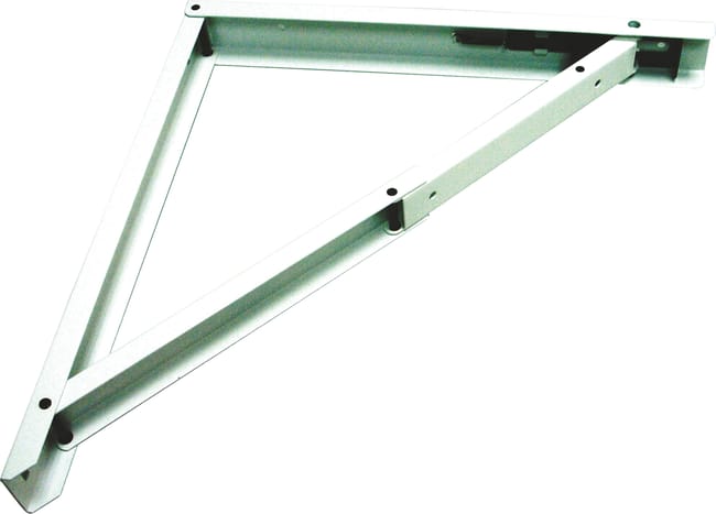 ESCUADRA PARA BALDA ABATIBLE PLANA BLANCA 400 X 520  MM - 1