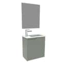 MUEBLE DE BAÑO CON LAVABO NOVA MINI VERDE 50X33CM 1 PUERTA - 3