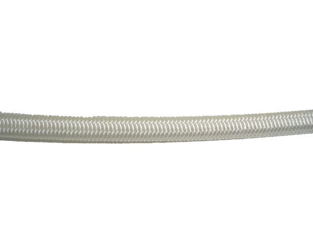 CUERDA POLIESTER ELÁSTICA TRENZADA CON ALMA 6MM. 1M BLANCO ROMBULL