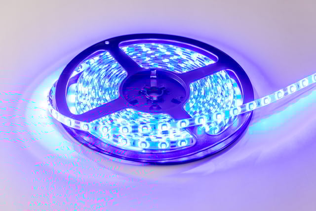 KIT TIRA LED 5M LUZ AZUL 4.8W/M IP20 24V