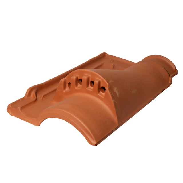 TEJA CERÁMICA DE VENTILACIÓN S10 ROJO FLAMEADO